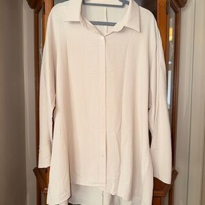 Oversized Button-Down Blouse